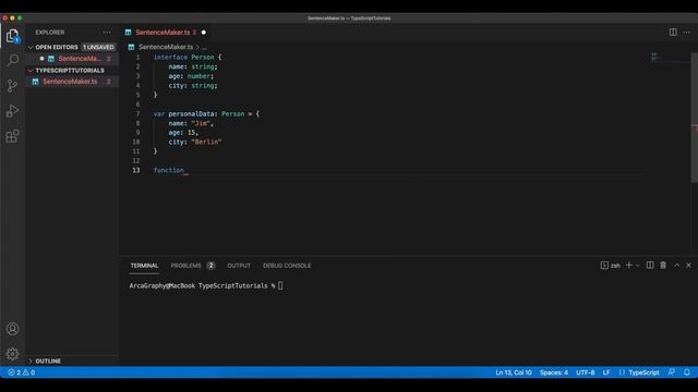 Learning TypeScript #03 - Interfaces смотреть онлайн