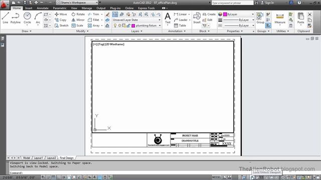 AutoCAD 2012 Introduction Training-1507 Reusing layouts смотреть онлайн