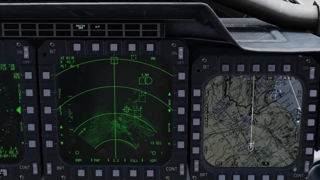 DCS F-15E Strike Eagle | APG-70 A/G radar Part 3: High Resolution Map смотреть онлайн