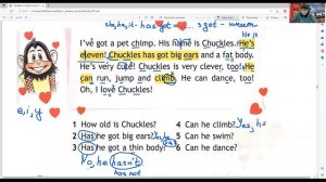 ГДЗ Spotlight 3 класс (английский) стр.11(79) упр.3,4,5 I`ve got my pet chimp(текст, чт. и пер.+соч