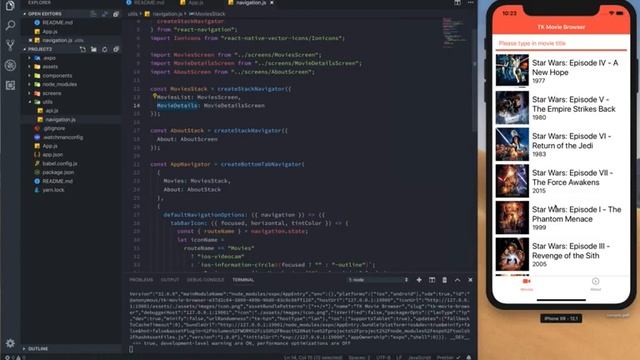 CS50 Project2 Movie Browser React Native Development смотреть онлайн