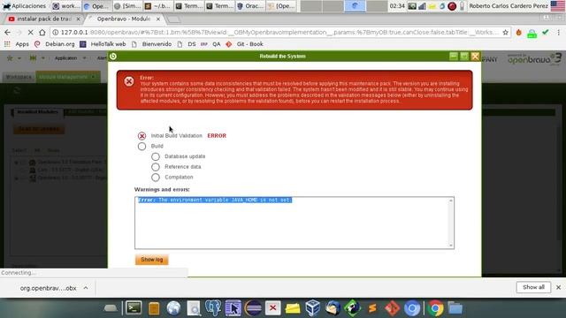 error JAVA HOME is not set en Module Managment смотреть онлайн