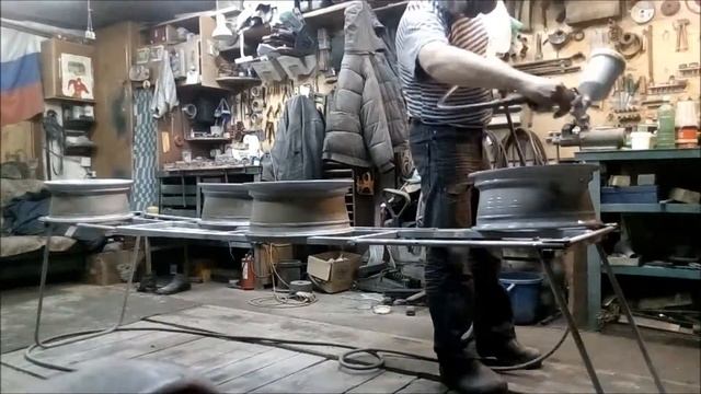 Выкраска дисков акрилом под лак смотреть онлайн