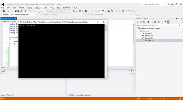C# How to Throw an Exception смотреть онлайн