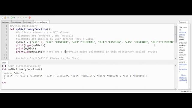 Python dictionaries смотреть онлайн