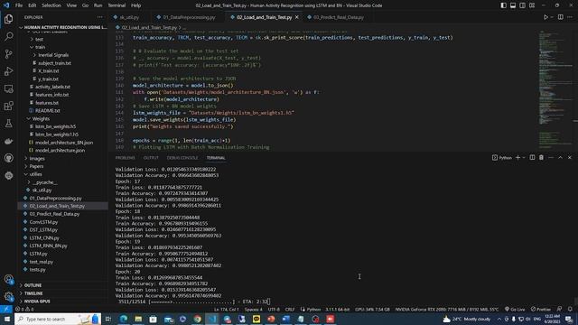 Human Activity Recognition using LSTM and BN смотреть онлайн
