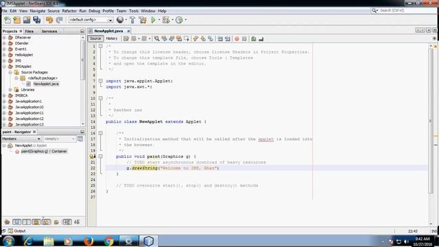 Java Applet Program смотреть онлайн