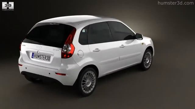 Lada Kalina 2 hatchback 2013 by 3D model store Humster3D.com смотреть онлайн