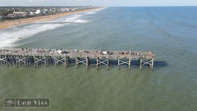 Flagler Beach Florida | Mavic Air 2 | Drone Footage (Флорида Атлантический океан) смотреть онлайн