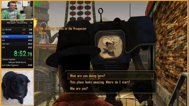 Fallout New Vegas House Ending speedrun in 17:23 IGT смотреть онлайн