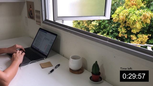 Study With Me (1 Hour) | Real Time, No Music