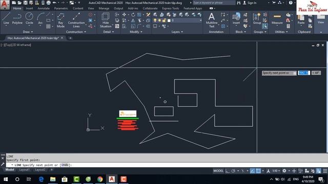 Bài 4.Thiết lập các chế độ truy bắt điểm của hộp thoại Osnap trong Autocad Mechanical 2020 смотреть онлайн