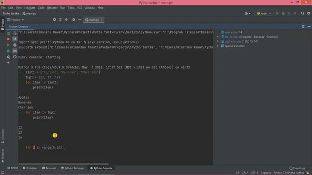 For Loop In Python Core concept || Nested Loop || Basics for beginners || #Himanshu #codewithharry смотреть онлайн