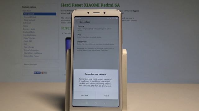 How to Set Up Screen Lock on XIAOMI Redmi 6A - Add Pattern / Password смотреть онлайн