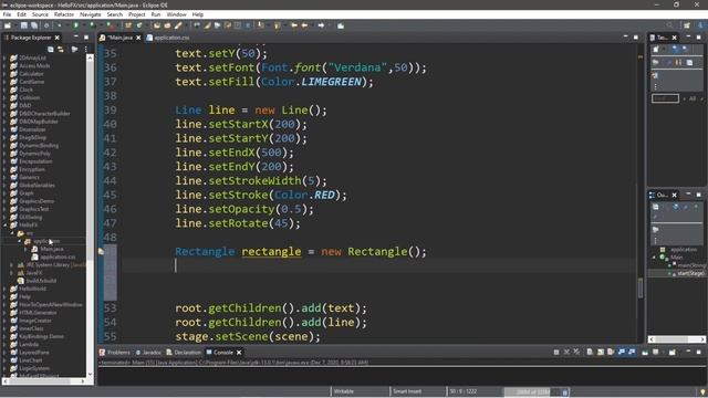 JavaFX scenes + drawing stuff ? смотреть онлайн