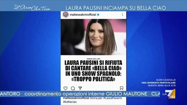 Laura Pausini non canta 'Bella Ciao', Matteo Salvini in sua difesa: "La adoro e ha il diritto ... смотреть онлайн