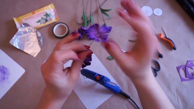 DIY / Лунная гвоздика из фоамирана - мастер класс смотреть онлайн