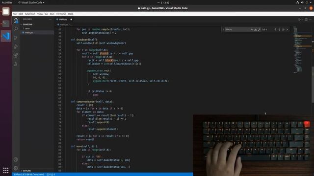 [ASMR Programming] - Irresponsible tutorial Build 2048 Game with Pygame - No Talking смотреть онлайн