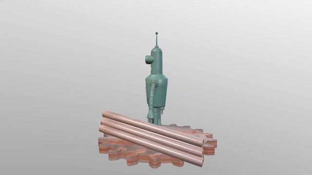 Bender 3D model смотреть онлайн