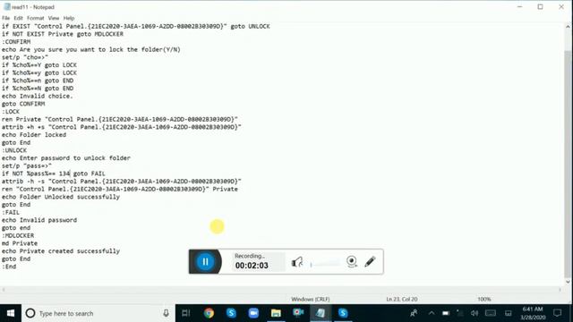 How to set password on a folder in PC смотреть онлайн