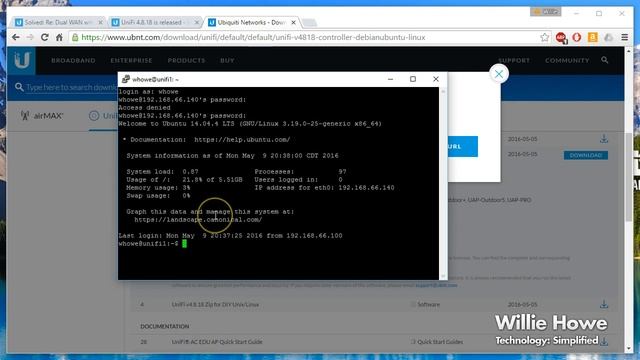 Ubiquiti Networks UniFi - Install UniFi on Ubuntu 14.04.4 - UniFi #1 смотреть онлайн