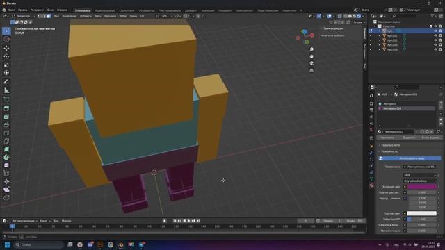 3D модель, персонаж из Minecraft смотреть онлайн