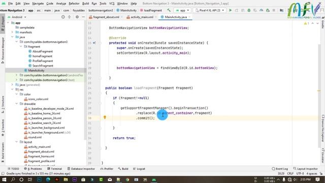 How to Implement Bottom Navigation With Activities in Android Studio BottomNav (Bangla) смотреть онлайн