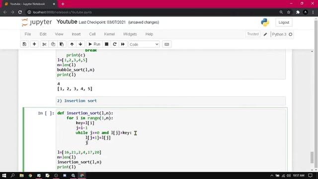 Insertion Sort in Python |Sorting Algorithms |Rohit Bansal |#40 смотреть онлайн