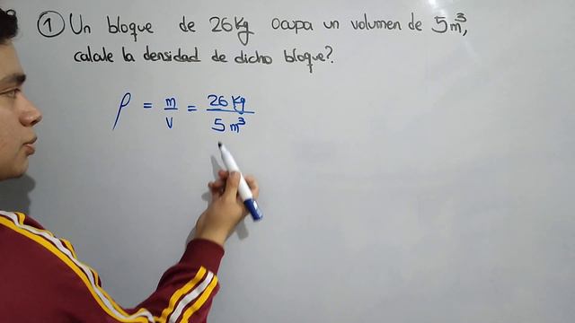 DENSIDAD | Un bloque de 26 kg ocupa un volumen de 5 m3. Calcule la densidad de dicho bloque? смотреть онлайн