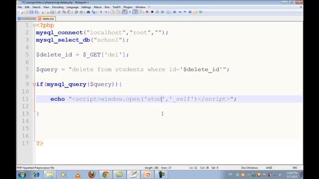 New PHP MySQL Tutorials in Urdu Hindi part 31 deleting data from database смотреть онлайн