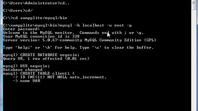 Tutorial Database MySQL dal Prompt dei Comandi DOS #2 смотреть онлайн