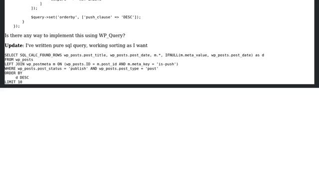 Wordpress: Mix post date with post meta value using WP_Query смотреть онлайн