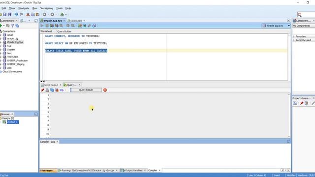 How To Grant SELECT Object Privilege On One or More Tables to a User | Oracle 11g | SQL Developer смотреть онлайн