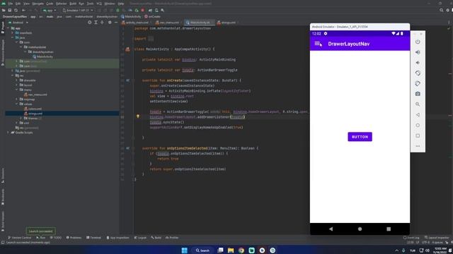 Navigation View - Drawer Layout | Android - Kotlin смотреть онлайн