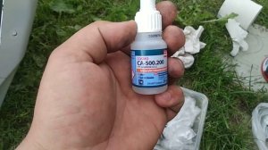 Клеем бампер на Лада Гранта FL(эпоксидной смолой и супер клеем )