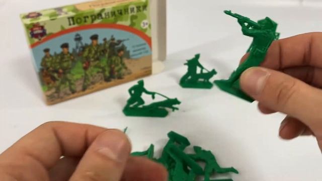 Солдатики Воины и Битвы «Пограничники. Полный комплект» 1:32 смотреть онлайн