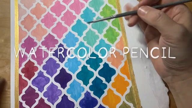 Watercolor Pencil Pattern Design