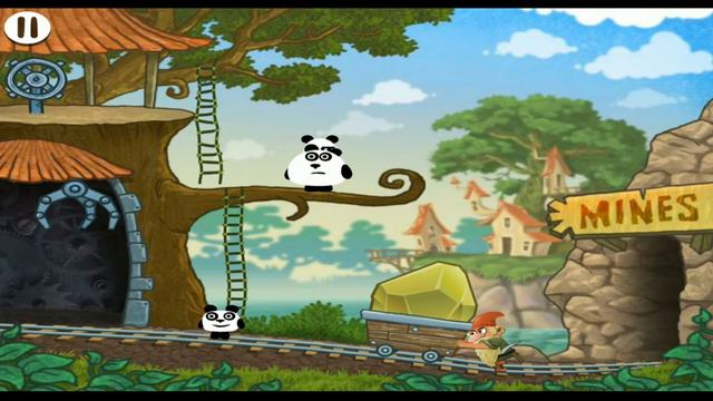 Начинаем играть в " Приключения 3 панды в стране фантазии " !!! Игра для детей и малышей) смотреть онлайн