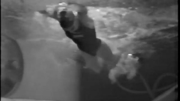 Janet Evans Swimming all Four Strokes in the "Flume"