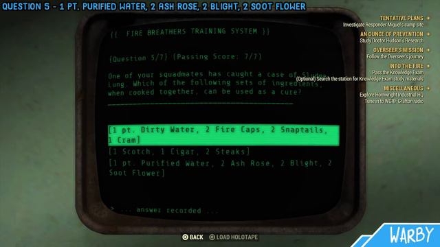 Fallout 76 - How To Pass Knowledge Exam (Into The Fire Mission Walkthrough) смотреть онлайн