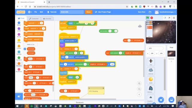 Scratch Asteroids Project Part 8 - The UFO NPC смотреть онлайн
