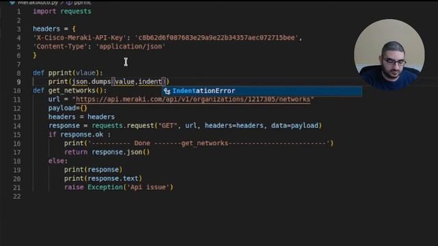 Python Meraki API Part 1 get list of network смотреть онлайн