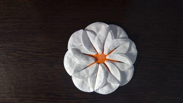 Мастер класс Цветок из ватных дисков для мамы! смотреть онлайн