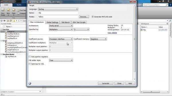 Filter Design HDL Coder