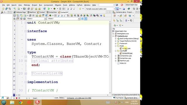 Introduction to MVVM - The Delphi Way смотреть онлайн