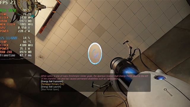 Portal RTX Gameplay | i5 11400F + RTX 3070 | 16GB | DLSS смотреть онлайн