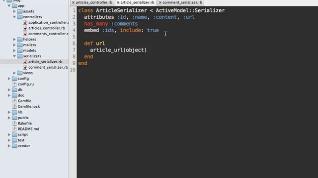 RailsCasts #409 active model serializers смотреть онлайн