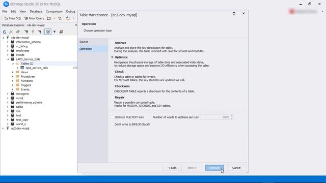 MySQL Table Maintenance using dbForge Studio for MySQL смотреть онлайн