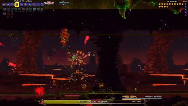 terraria ep21:defeating the brimstone elemental смотреть онлайн