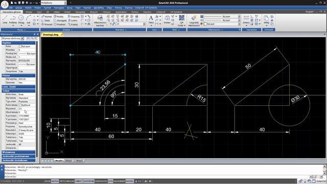 GstarCAD - Podstawy - cz.9 - Jak wymiarować / fi / do worda / do PDF смотреть онлайн